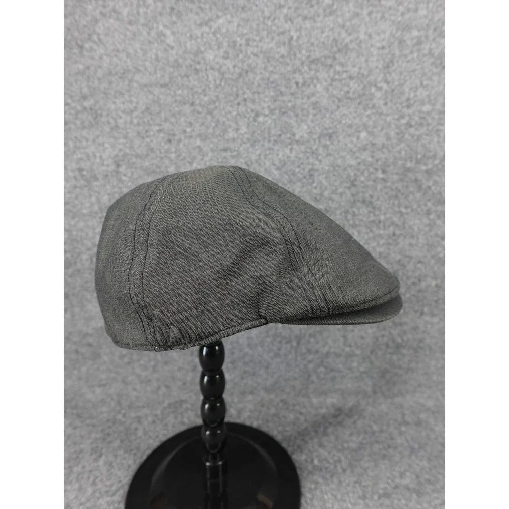 Rivington & Mott Flat Cap Mens L/XL Grey Herringbone Ivy Newsboy Hat